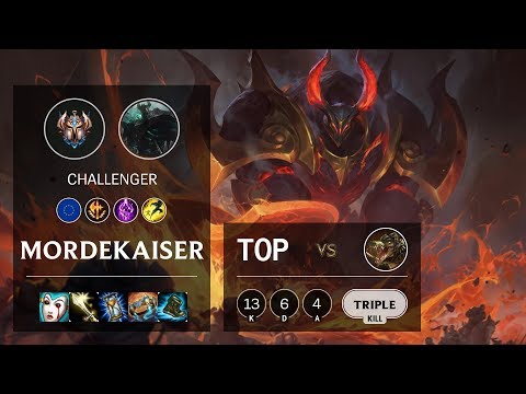 Mordekaiser Top vs Renekton - EUW Challenger Patch 10.6
