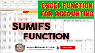 PAANO GAMITIN ANG SUMIFS FUNCTION SA EXCEL?