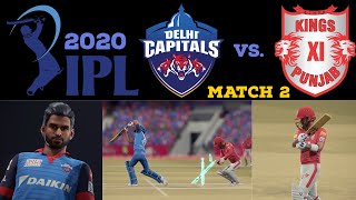 DD vs KXIP - IPL 2020 Match 2 Highlights | Last Ball Thriller | Cricket 19