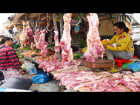 Tuol Pongro Market Morning Scenes, Cambodian Market Morning Scenes