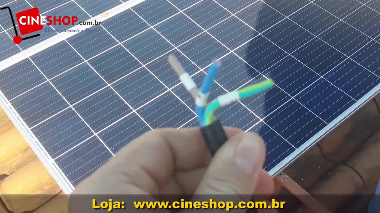 Instalação do Painel Solar Fotovoltaico com Micro Inversor-Manual Passo a Passo Cineshopsolar.com.br