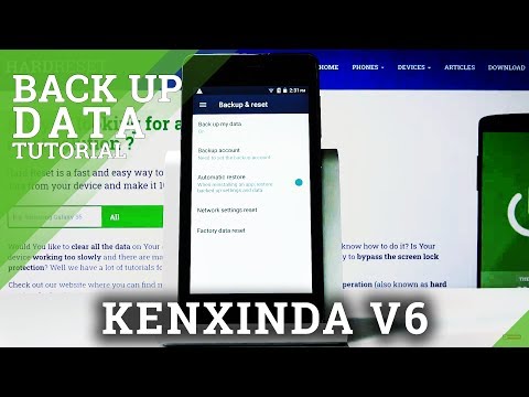 How to Backup Up Data on KXD V6 – Add Google Backup Account