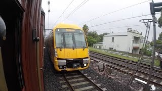 preview picture of video 'Australia: Thirlmere Flyer on Sydney's East Hills line, 01Mar15'
