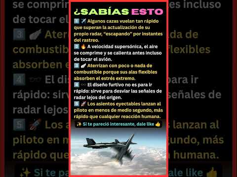 Datos Secretos de los Aviones de Combate 😱 | Tecnología que Parece Imposible