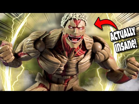 THERE’S SO MUCH DETAIL!!! (Revoltech Amazing Yamaguchi Attack on Titan Armored Titan Review)