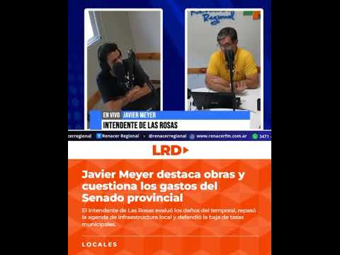 Javier Meyer destaca obras y cuestiona los gastos del Senado provincial