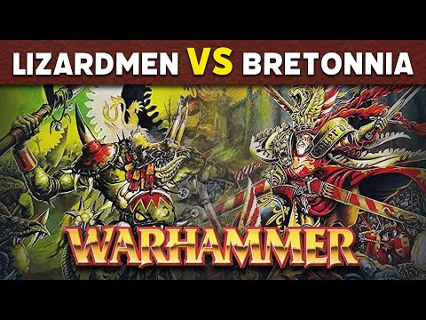 Lizardmen vs Bretonnia - Warhammer Fantasy 5th Edition Battle Report