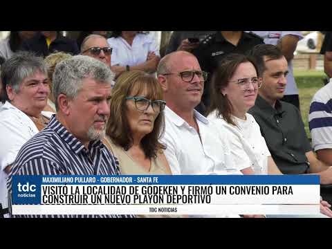PULLARO | VISITÓ LA LOCALIDAD DE GODEKEN Y FIRMÓ UN CONVENIO PARA CONSTRUIR UN NUEVO PLAYÓN