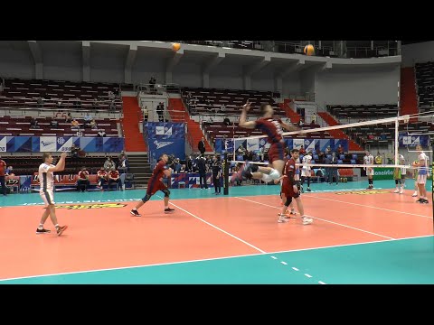 Волейбол. Нападающий удар. 'Факел' Новый Уренгой vs 'Зенит' Санкт-Петербург