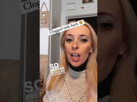 How to Unclog a Sink From a Professional Plumber #unclog #plumbinghacks #homecleaning