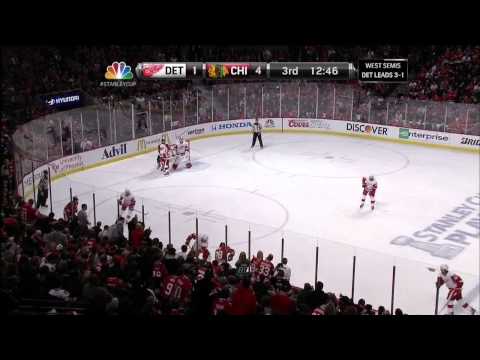 Andrew Shaw wrister goal 4-1 May 25 2013 Detroit Red Wings vs Chicago Blackhawks NHL Hockey