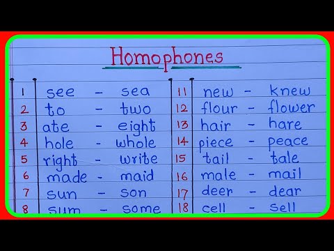 homophones |20 homophones |homophones words 20|homophones in english |homophones examples |