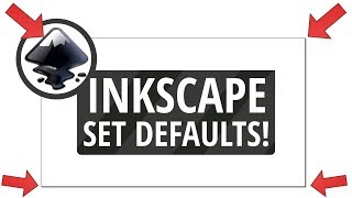 Inkscape Set Default Size, px Measure, Border, Background etc.