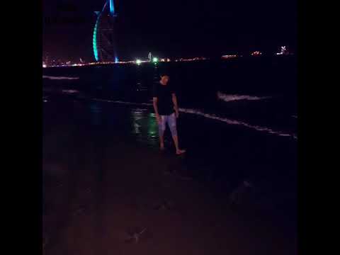 Abbas enjoy on beach in dubai