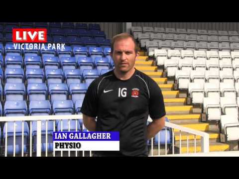 Hartlepool United Physio In Nick Collins Fall Spoof