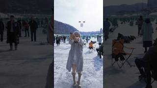 Korea's biggest ice festival at Hwacheon #travel #snow #icefestival #icefishing #korea