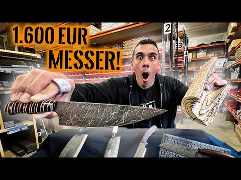 1.600 € MESSER aus MAMMUTZAHN - Die MESSER von Schmiedeglut! | Survival Mattin
