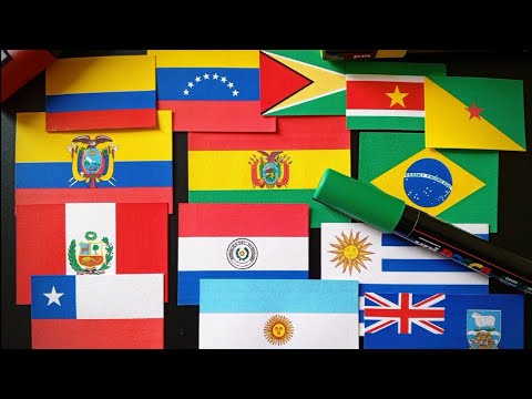 All SOUTH AMERICANS Flags Collection 🌎 A-Z