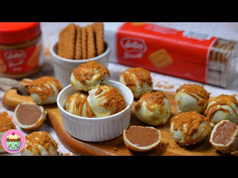 Biscoff White Chocolate Truffles - Just 3 Ingredients!