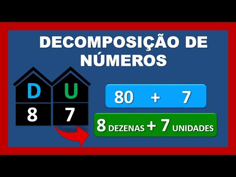 Decomposição de números | Centena, dezena e unidade | Atividades