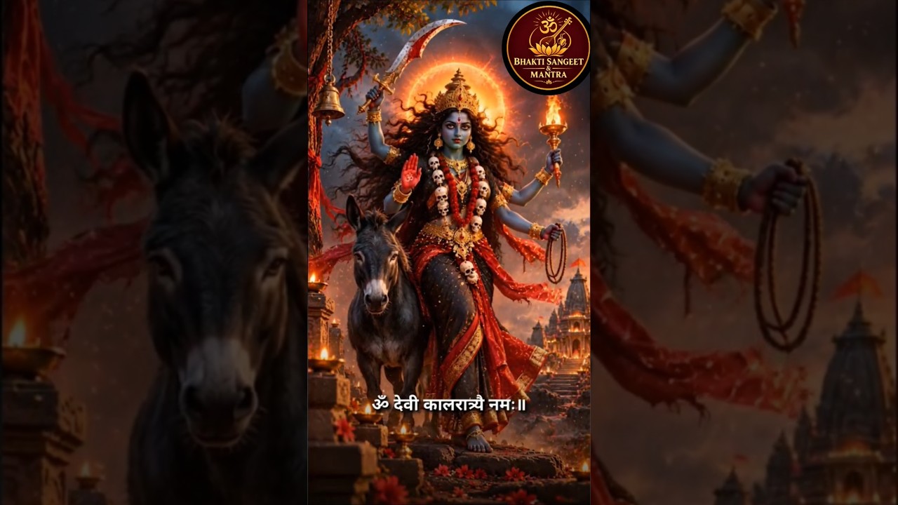नवरात्रि सातवें  दिन | माँ कालरात्रि का दिव्य मंत्र 🔱 |  | Maa Kalaratri Mantra | जय माता दी 🌺