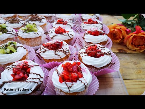 Fancies. Super light and Moist cakes with vanilla fresh cream and assorted toppings . 👌❤️