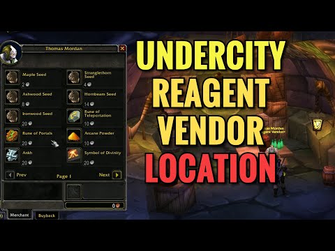 Undercity Reagent Vendor Location - WoW Classic