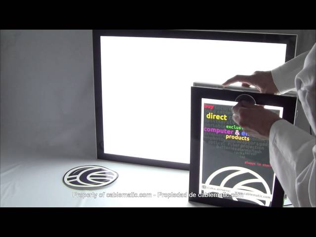 Vídeo relacionado con Marco de póster de película LED retroiluminado de 16 x 24 pulgadas, marco de aluminio para exhibición publicitaria y arte acrílico, marco de póster retroiluminado montado en la pared (negro)