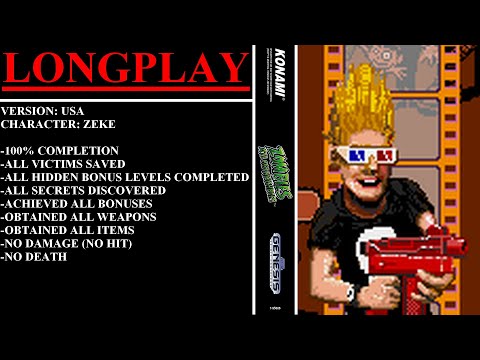 Zombies Ate My Neighbors [USA] (Sega Genesis) - (Longplay | Zeke | 100%)