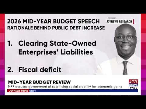 Mid-year budget review: NPP accuses government of sacrificing social stability for economic gains