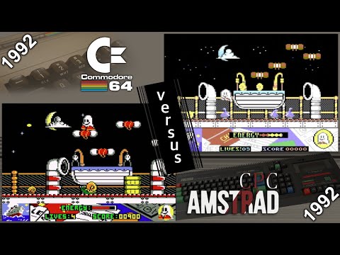 Commodore 64 vs. Amstrad CPC - 8 games from 1992