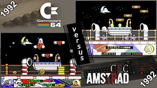 Commodore 64 vs. Amstrad CPC - 8 games from 1992