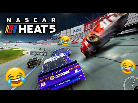 PLAYING NASCAR HEAT 5 CAREER MODE! + ONLINE CHAOS!