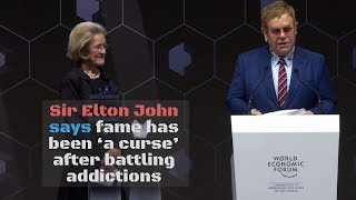 Elton John received Crystal Award at World Economic Forum 2018