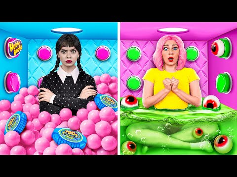 1000 Geheimnisvolle Knöpfe Challenge 1 Knopf Lässt Dich Entkommen Mit Wednesday Multi DO Challenge