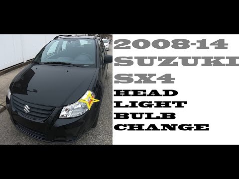 How to replace change Headlight bulbs in Suzuki sx4 2008-2014