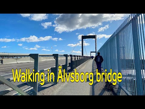 Walking in Älvsborg bridge I Gothenburg I Sweden I Jalan jalan di Jembatan Älvsborg
