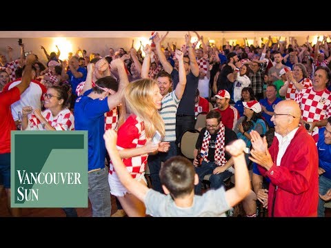 Croatian fans celebrate soccer win | Vancouver Sun