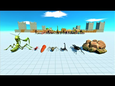 Giant invertebrates vs every factions Animal revolt battle simulator