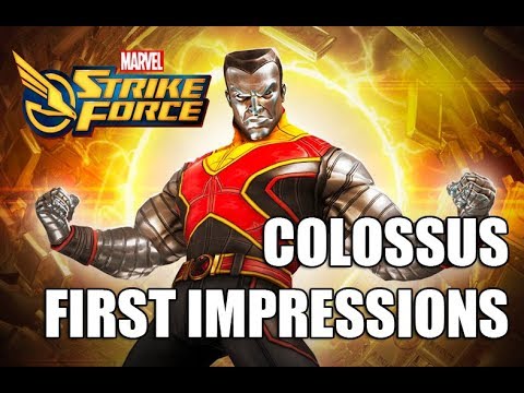 Colossus Rank up, First Impressions & Gameplay - Marvel Strike Force