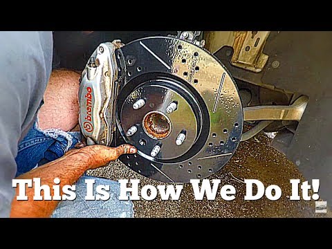 Installing Drilled & Slotted Rotors Brakes On My Chevy SS Sedan