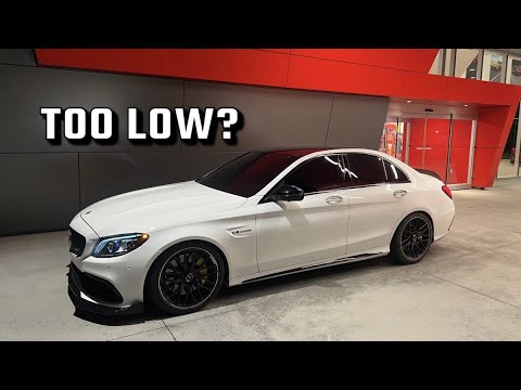 INSTALLING SPORT SPRINGS ON MY C63 AMG (H&R)