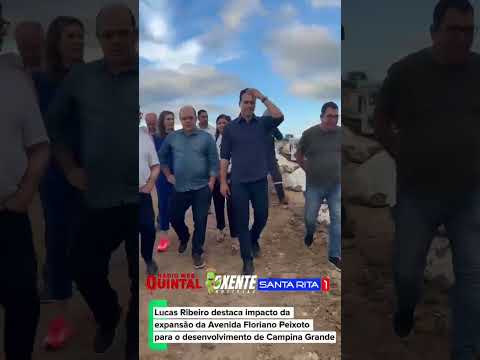 O gov, Lucas Ribeiro, destacou a importância da obra de prolongamento da Avenida Floriano Peixoto