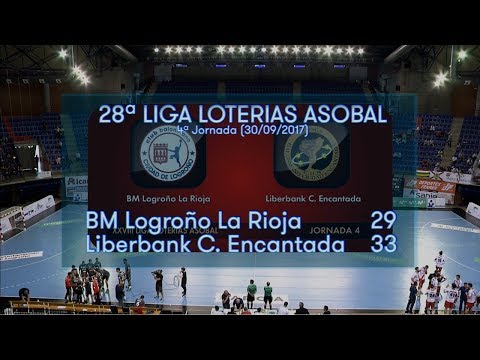 LIGA LOTERIAS ASOBAL J04 BM Logroño La Rioja - Liberbank C. Encantada 29 - 33