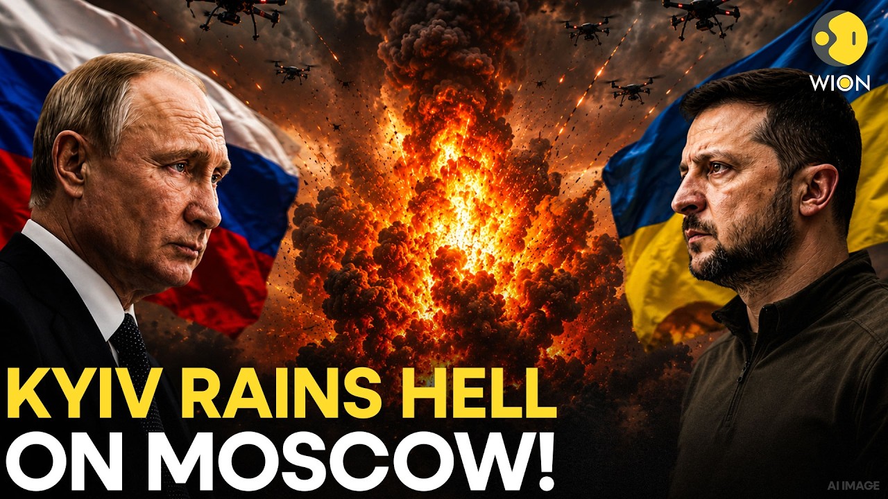 Russia-Ukraine War: Kyiv Hits Moscow With Massive Drone Strike, Moscow Covered With Black Smoke!