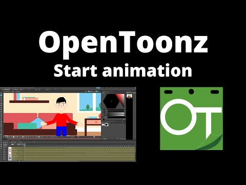 Opentoonz start animation