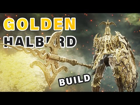 How to get GOLDEN HALBERD Weapon Build | Hard Hitting and Beginner Friendly ► Elden Ring
