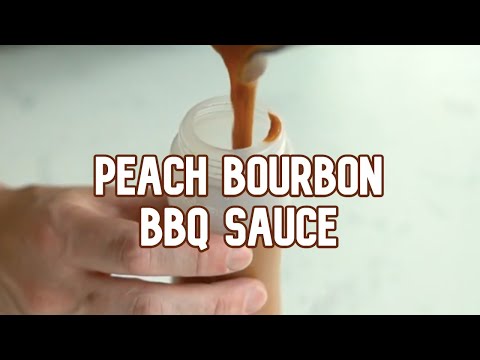 PEACH BOURBON BBQ SAUCE in 60 seconds | #shorts
