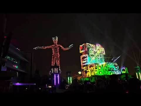 Avengers Power The Night UPDATED SHOW (500 DRONES) October 2023 - Disneyland Paris