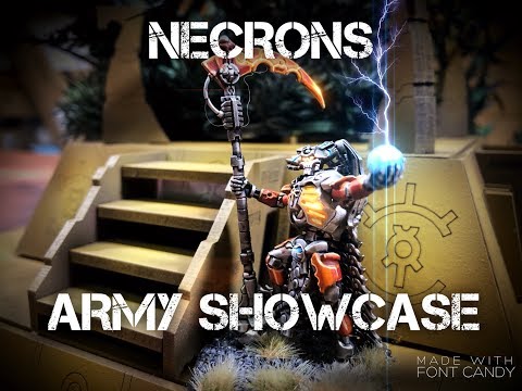 8th Edition Necron army showcase. Sta'Ghul Dynasty! (mephrit)